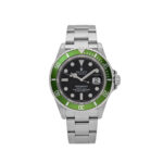 Rolex Submariner Date 16610V 'Kermit' Bezel Flat 4 Steel Black Dial Oyster (2003)