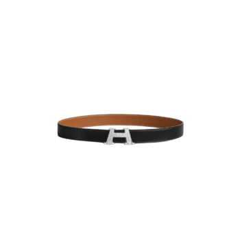 Fibbia da cintura H Take Off & Pelle reversibile per cintura 32 mm