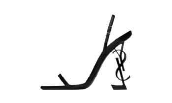 OPYUM SLINGBACK SANDALS IN GLAZED LEATHER