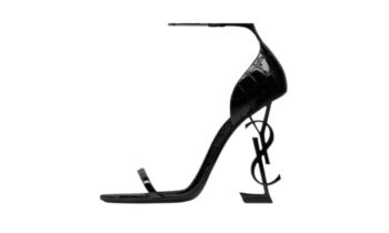 OPYUM SANDALS IN CROCODILE-EMBOSSED LEATHER