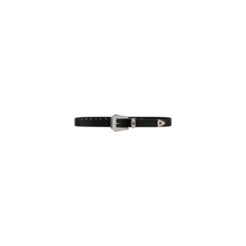Cintura Cowboy in pelle con strass