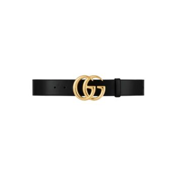 CINTURA GG MARMONT IN PELLE CON FIBBIA LUCIDA