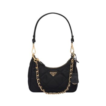 Mini borsa Prada Re-Edition 1995 Chaîne in Re-Nylon