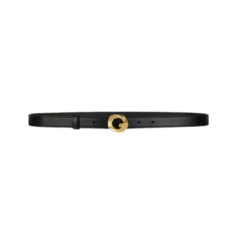 Cintura in pelle con fibbia G-Chain