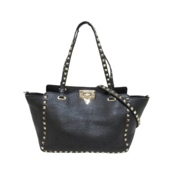 Valentino Borsa tote Rockstud in pelle BD-Z037VSF2 Nero