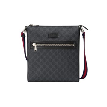 BORSA A TRACOLLA IN TESSUTO GG SUPREME