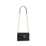 POCHETTE ENVELOPE CON CATENA CASSANDRE CLASSICA IN PELLE GRAIN DE POUDRE