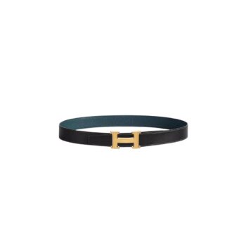 Fibbia da cintura H & Pelle reversibile per cintura 32 mm