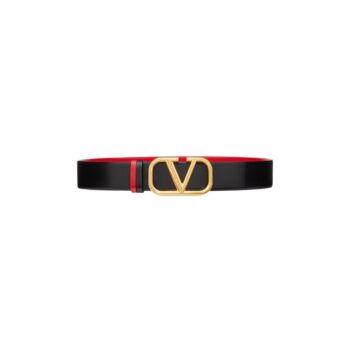 CINTURA REVERSIBILE VLOGO SIGNATURE IN VITELLO LUCIDO 40 MM
