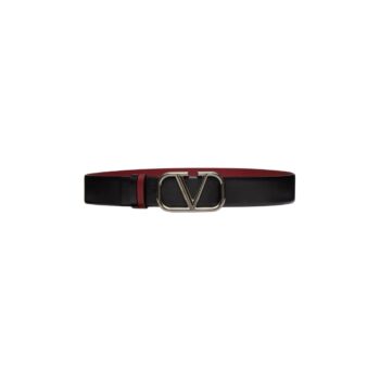 CINTURA REVERSIBILE VLOGO SIGNATURE IN VITELLO 40 MM