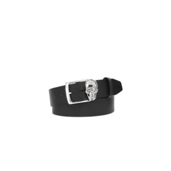 CINTURA IN PELLE CON CRANIO