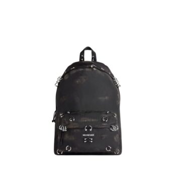 ZAINO EXPLORER CON PIERCING DA UOMO IN NERO