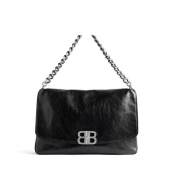 BORSA FLAP BB SOFT GRANDE DA DONNA IN NERO
