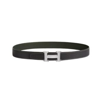 Fibbia da cintura H & Pelle reversibile per cintura 32 mm