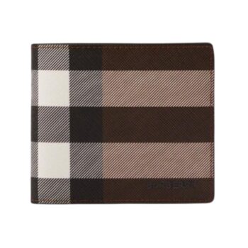 Portamonete a libro in pelle e Check