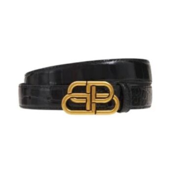 Cintura in pelle BB da 3 cm