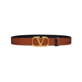 CINTURA REVERSIBILE VLOGO SIGNATURE IN VITELLO LUCIDO 30 MM
