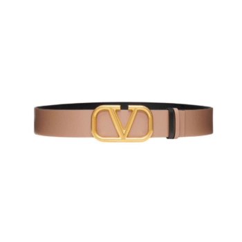 CINTURA REVERSIBILE VLOGO SIGNATURE IN VITELLO LUCIDO 40 MM