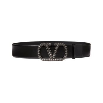 CINTURA VLOGO SIGNATURE IN VITELLO LUCIDO 40 MM