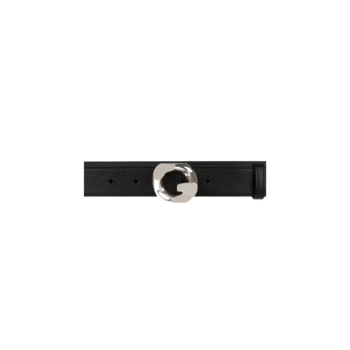 Cintura con fibbia G-Chain in pelle pieno fiore