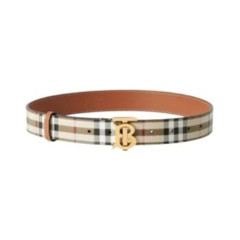 Cintura TB in pelle e Check
